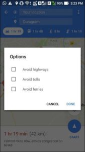 google map trick for avoid highway